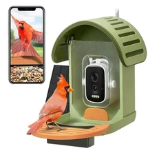 ® Bird Feeder with Camera, 2.5K UHD Smart Bird Feeder Camera AI Identification 