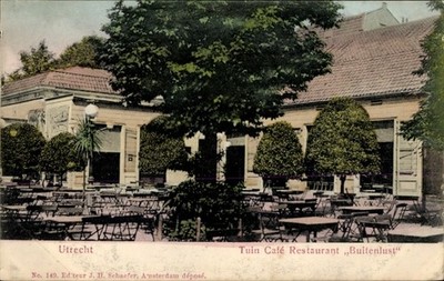 Ak Utrecht Niederlande, Garden Café Restaurant Buitenlust - 4411201