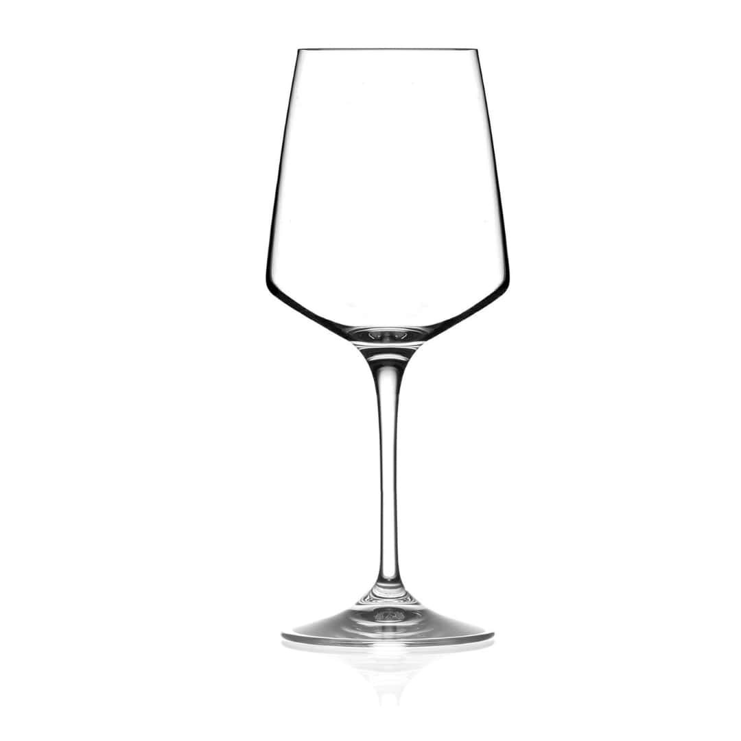 Set Of 6 Glasses Wine ARIA 38 Cl In Eco Crystal RCR For Bar And Restaurant