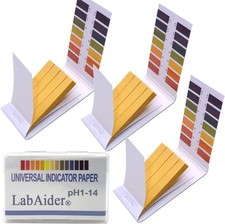 3 Pack pH.1-14 Test Paper Extensive Test Paper Litmus Test Paper 240 Strips pH T