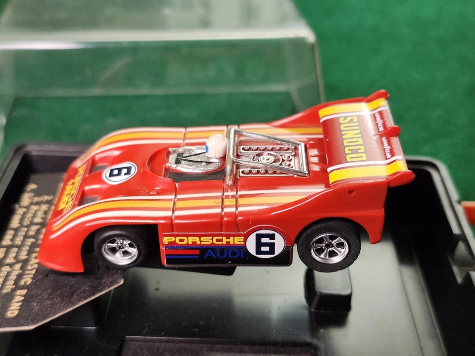 Carrocería de coche Aurora AFX Porsche 510k Can Am ranura con calcomanías nuevas, llantas OEM, BONITA Foto 4 de 4