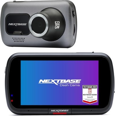 Dashcam 4k, Silber 3 Zoll HD IPS Touchdisplay,Nextbase 622GW, GEPRÜFT