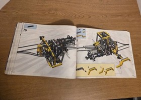 LEGO 8455 Technic Loader INSTRUCTION MANUAL ONLY Released 2003 Paper Book Copy