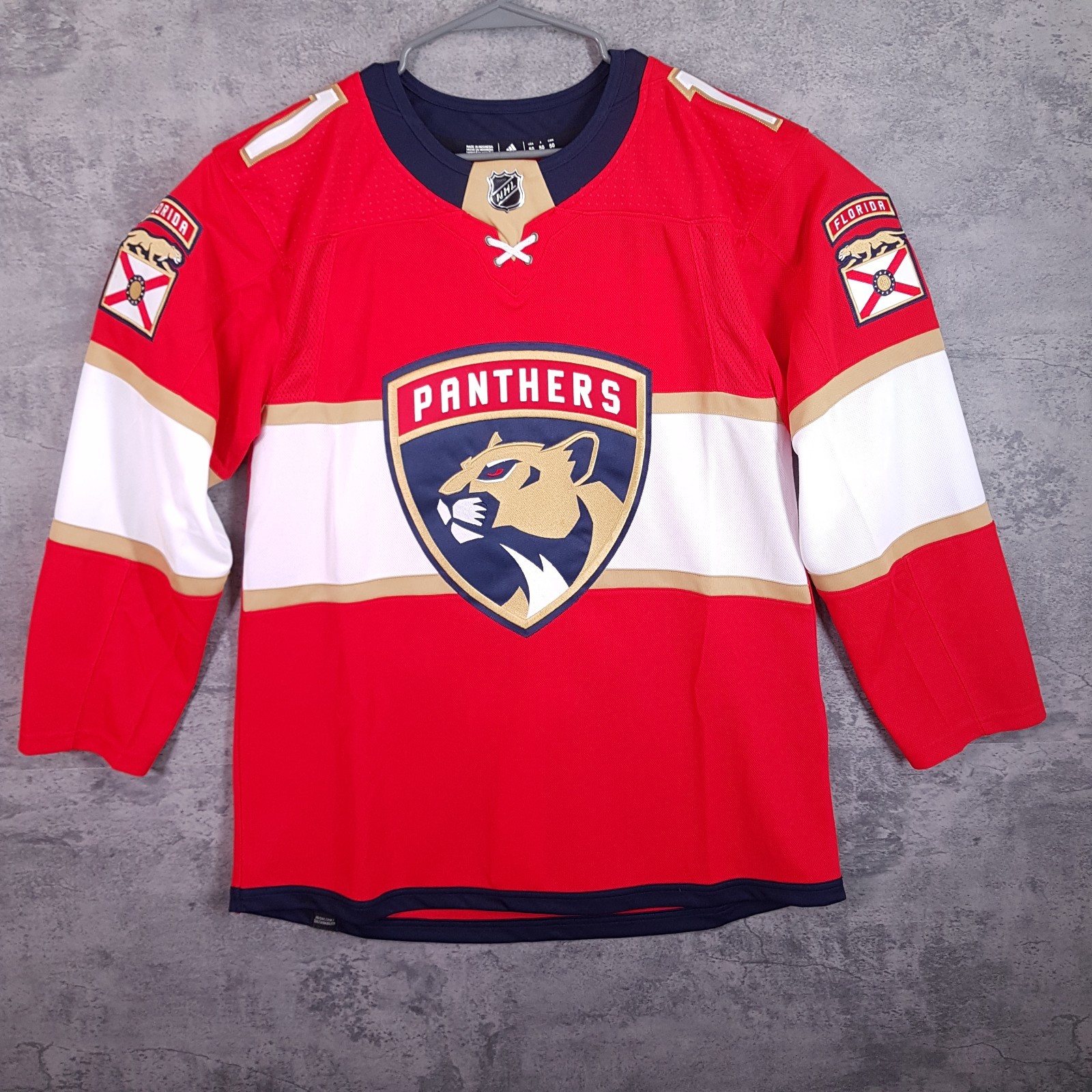 ADIDAS Florida Panthers Jonathan Huberdeau #11 NHL Authentic Jersey Mens 50 Red