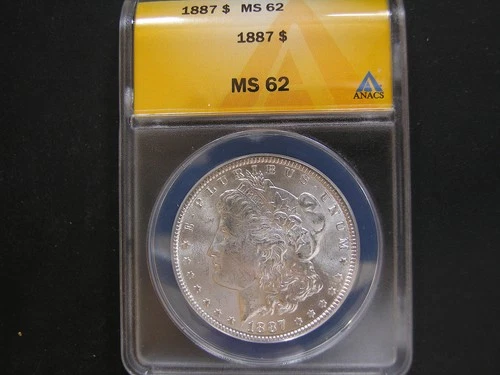 1887 Morgan Silver Dollar MS 62