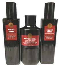 Bath Body Works ROUGE REBEL MEN 3-in-1 Body Wash Shower Gel  Body Spray 3 Pk