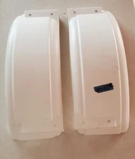  "Tie Down"Pair (2) Of White Plastic Small Trailer Fenders-Fits 8-12 Inch Wheels