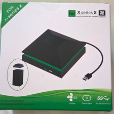Xbox Series X USB Wired External Cooling Fan w/ Colorful Lights, Dustproof