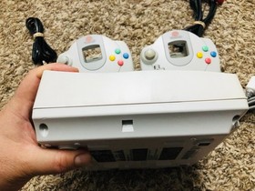 Sega Dreamcast Console System HKT-3020 With 2 Controllers  Fully Cleaned TESTED!