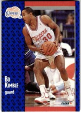 1991-92 Fleer #91 Bo Kimble Los Angeles Clippers NBA Basketball