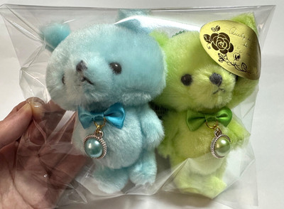 Happy Birthday Color Pastel Bear Dolly March & August Plush Toy Mini Mascot JPN