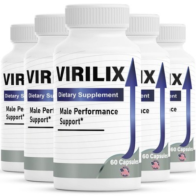 (5 Pack) Virilix Pills for Men, Advanced Male Formula for Performance & Energy