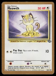 Meowth Gold Border Promo 56/64 Jungle Fruit Roll-Up