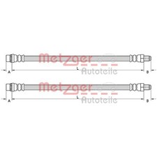 Flexible de frein Dacia DUSTER
