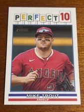 2025 Topps Heritage High Number - Perfect 10's Mike Trout #P10-6