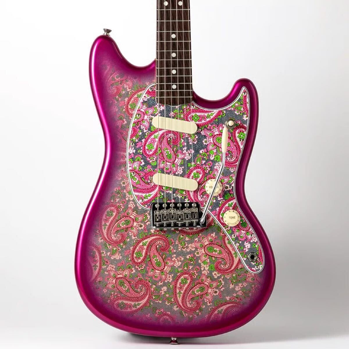 ギター Char Mustang Pink Paisley Electric Guitar Fender Char Mustang Pink Paisley with Soft Case | eBay