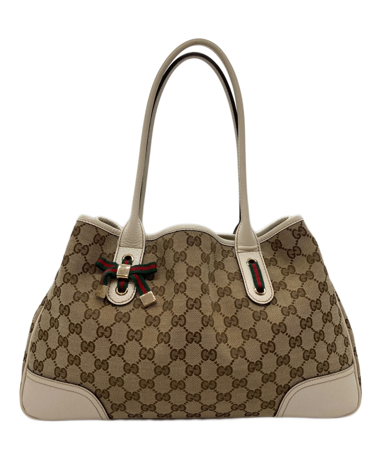 GUCCI Princess Tote Bag in Soft Beige Leather