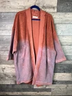 Free People Lola Sweatshirt Cardi Size XL Orange Lilac Ombre Duster Casual Boho