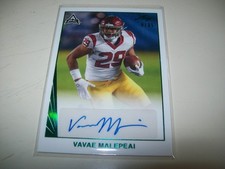 2021 LEAF MEMORIES RC VAVAE MALEPEAI AUTO SIGNED #BA-VM1 #D/35 USC TROJANS