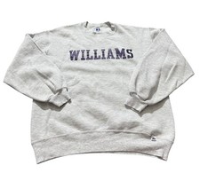 Vintage 90s Russell Made In USA Williams University Crewneck Sweatshirt Gusset L