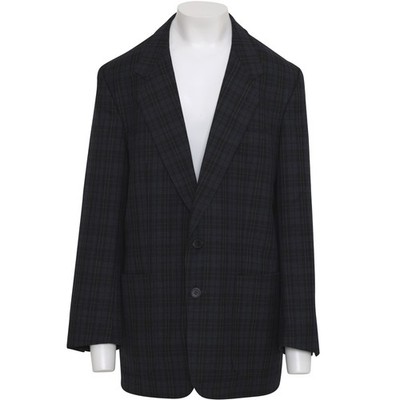 1978 1985, Polish-Market Shadow Plaid Staple Wool-Blend Sports Jacket