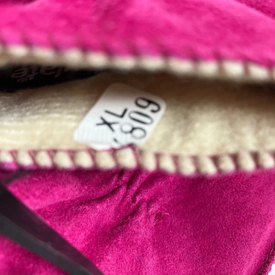Guantes Fownes de cuero de gamuza genuina forrados aislantes rosa fucsia para mujer XL Foto 4 de 4