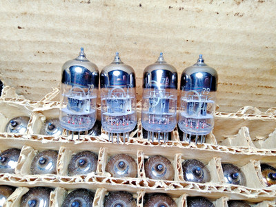 4 pcs NEW 6N3P-E/6CC42/6385/ECC42 Reflector Tubes  Same Date,  05.79