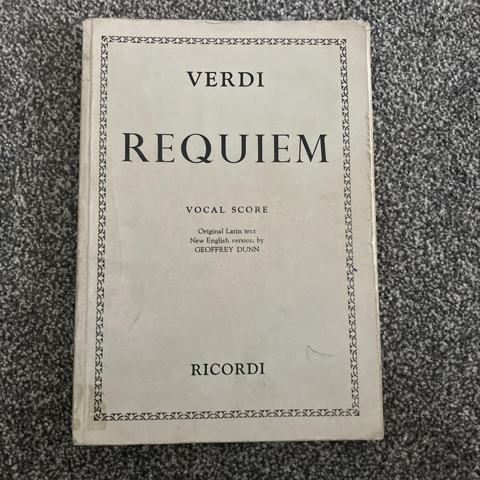 Piano Vocal Books Bundle x 5 Sheet Music Vintage Bach Verdi Requiem Haydn - Image 2 of 4