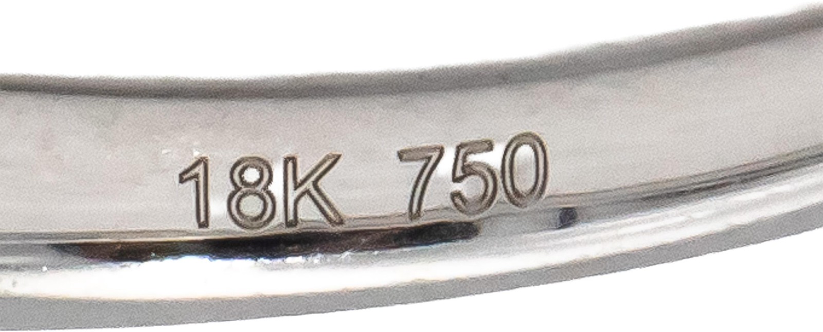 18k White Gold Round Ruby Stackable Band Ring 0.2… - image 3