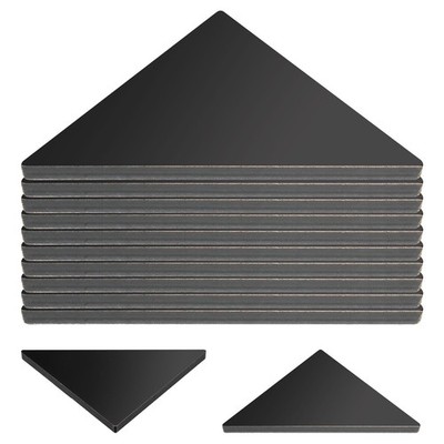 Rocaris 10 Pcs 3'' x x 1/4'' Steel Plate Gussets, A36 x x 1/4'', Grey