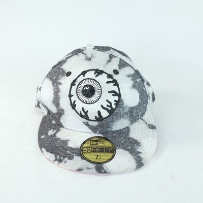 New Era X Mishka 59Fifty Fitted Baseball Hat Grey White 7 1/4  NEW
