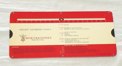 Ortho Diagnostics Antibody Index Calculator - 1965