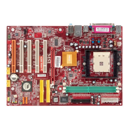 Mainboard MSI MS-7032 VER:1 K8M NEO-V SOCKEL 754 DDR AGP PCI ATX - Afbeelding 2 van 3
