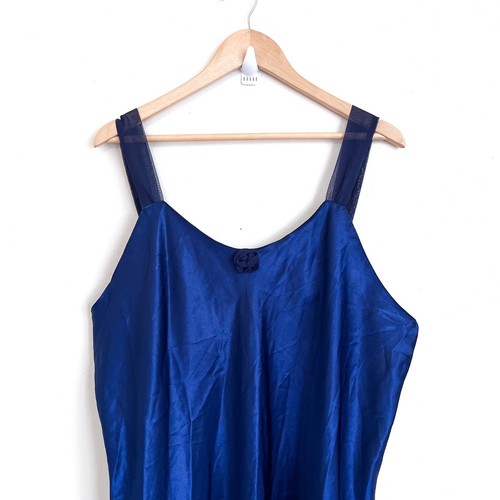 VTG Y2K Fairy Whimsigoth Slip Dress Nightgown Size 3X Blue Coquette Romantic USA - Picture 5 of 12