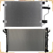 Radiator & AC Condenser Cooling Kit For 1994-97 Dodge Ram 2500/3500 Base 5.9L l6