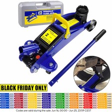 2 Ton Hydraulic Trolley Steel Jack,Flat Lifting Height 135-320 Mm, 360° Wheels