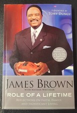 SIGNED ~ JAMES BROWN  Role of a Lifetime: Reflections on Faith & Family  HOF"er