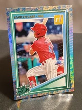 2025 Panini Donruss🚀Rocket Holo Rated Prospect🚀#197 Starlyn Caba-Miami Marlins