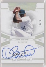2020 Panini Flawless Memorable Marks 16/25 Dave Stewart #MM-DS Auto 5m1