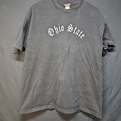 Y2K Ohio State Old English Adult XL Black Foot Locker T Shirt Pink Letters