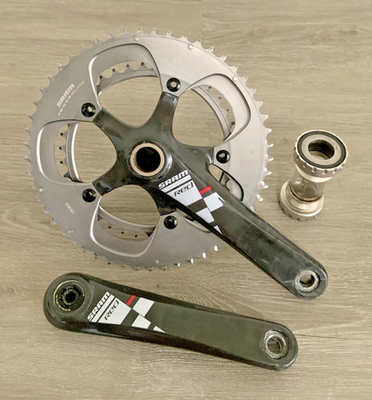 スラムレッド クランク GXP 10s 53×39 SRAM Red カーボンクランク