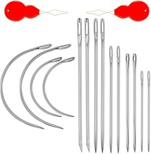 Heavy Duty Hand Sewing Needles Kit, 14 PCS with 10 Leather  14PCS 7SIZE