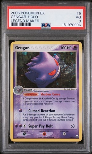 Gengar graded PSA 3 for sale on eBay