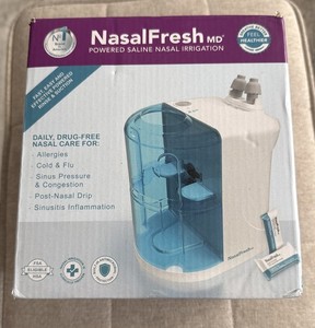 NASALFRESH MD Dual Powered Nasal Sinus Irrigation Rinse/Used 