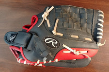 Rawlings PL115G Players Series Boys Baseball Glove 11 1/2" RHT Blue/Red