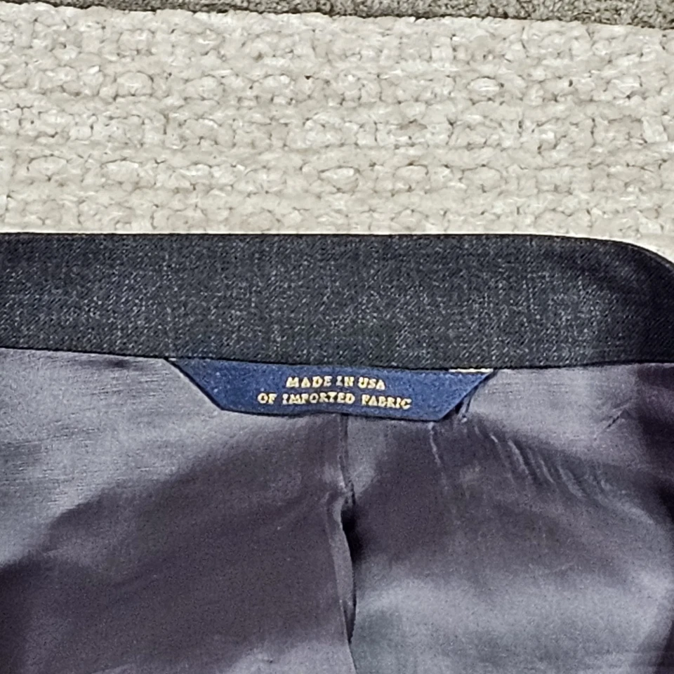 Brooks Brothers Madison 1818 Suit NWT 52L Long 47W Unhemmed Estrato Wool Gray - Image 4 of 4