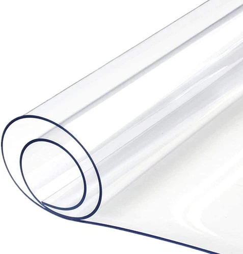 40-Gauge Clear Plastic Vinyl Fabric - 54" Wide PVC 1 3 5 10 15 20 30 yd. Rolls - product listing photo