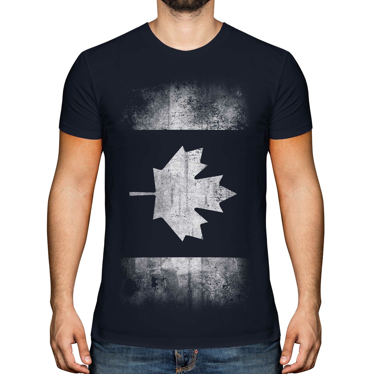 Tabarnak French Canadian Flag T-Shirt – Unisex Black Tee With Maple Leaf & Slogan (Size L) - View #11
