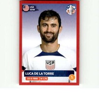 2024 Panini CONMEBOL Copa America Red #USA15 Luca de la Torre USA 