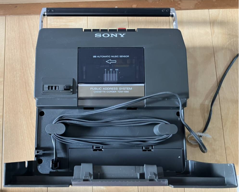 SONY Cassette-corder TCM-1390 Portable Vintage Showa Retro F